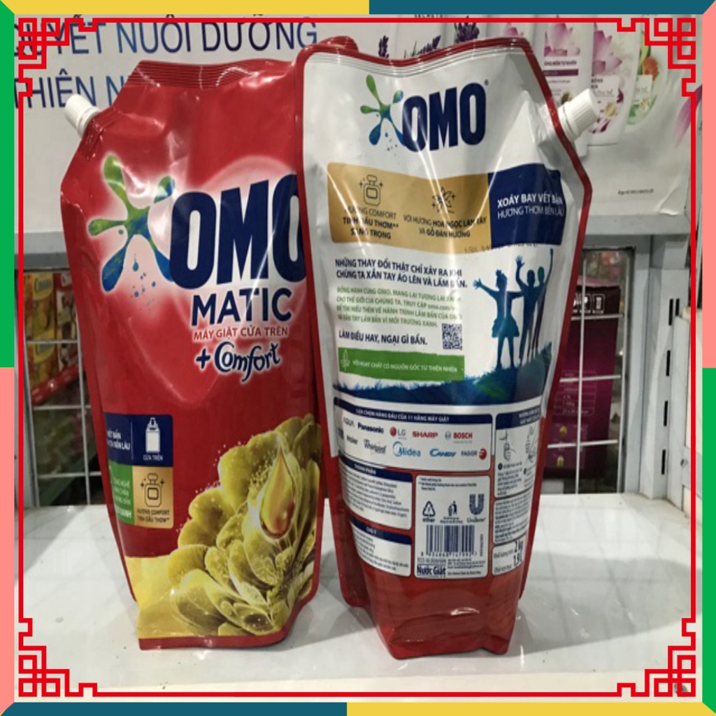 (HOT LIKE) Túi Nước Giặt OMO tinh chất dầu Thơm 2kg