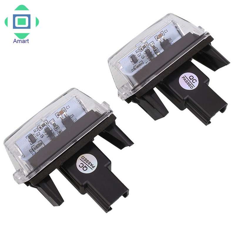 Set 2 đèn biển số 18 bóng Led cho xe Toyota Camry Yaris Corolla Fielder