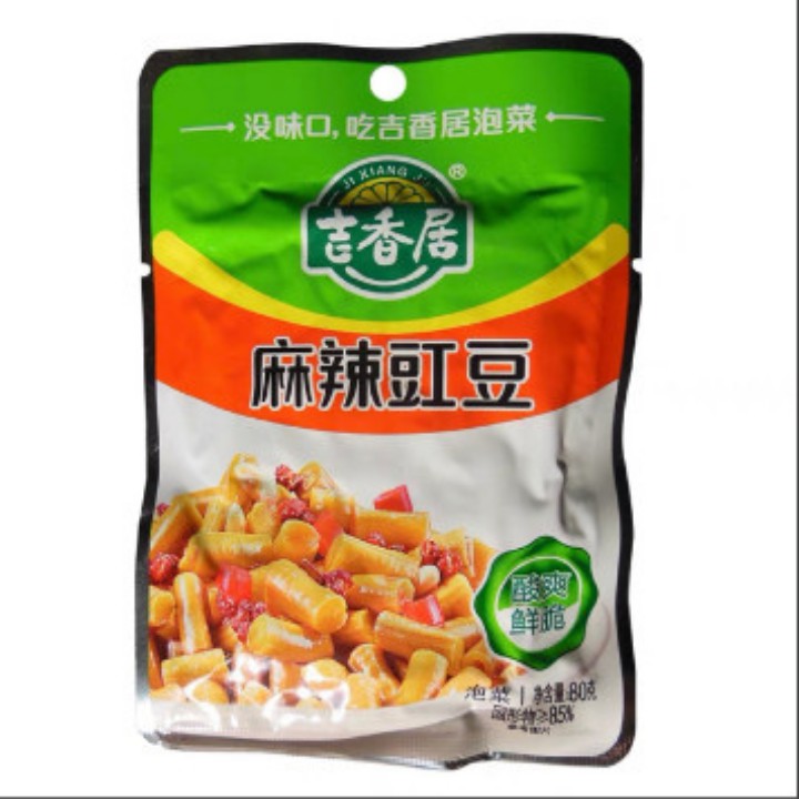 Đậu đũa muối chua cay 80gr Đồ ăn kèm rau củ muối Tứ Xuyên ( hàng có sẵn) | BigBuy360 - bigbuy360.vn