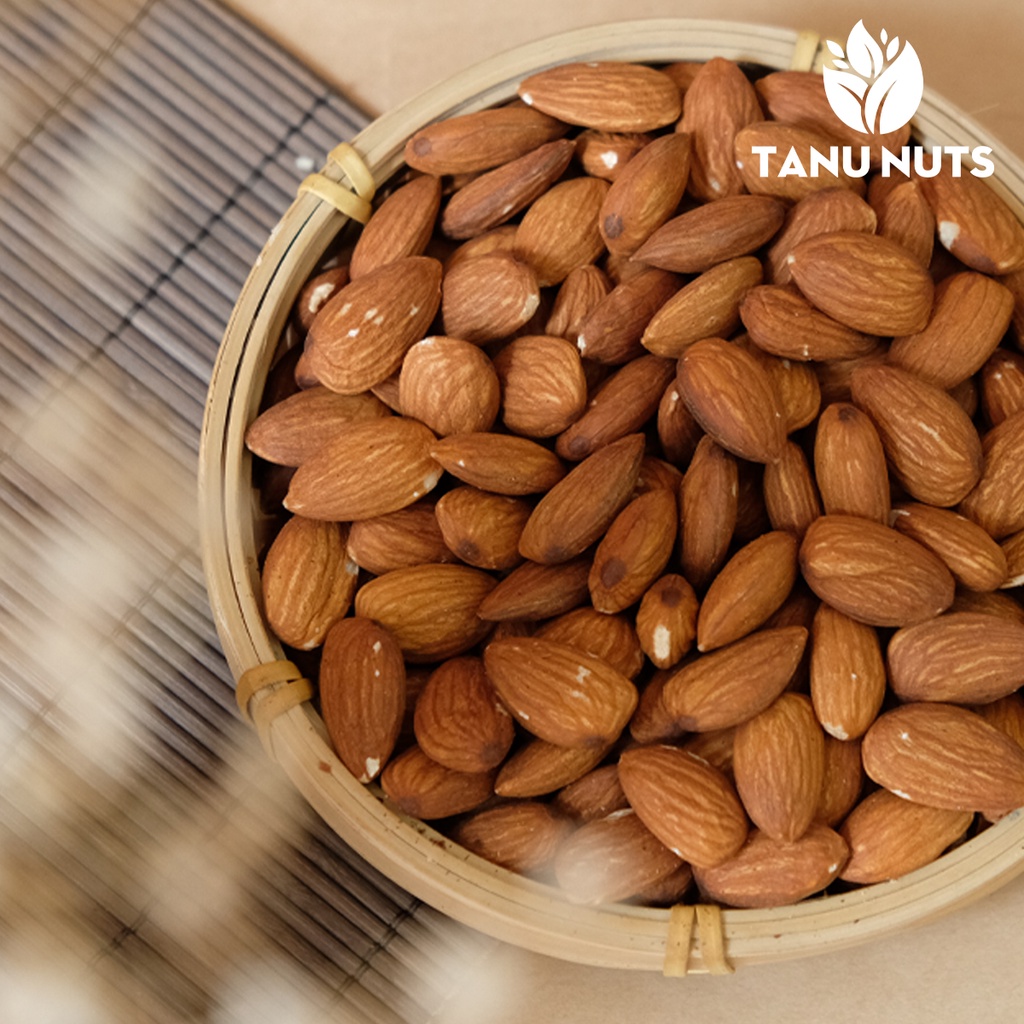 Hũ 350g, hạt hạnh nhân sấy TANU NUTS, hạnh nhân mỹ rang mộc nguyên vị tốt cho bà bầu, bé.