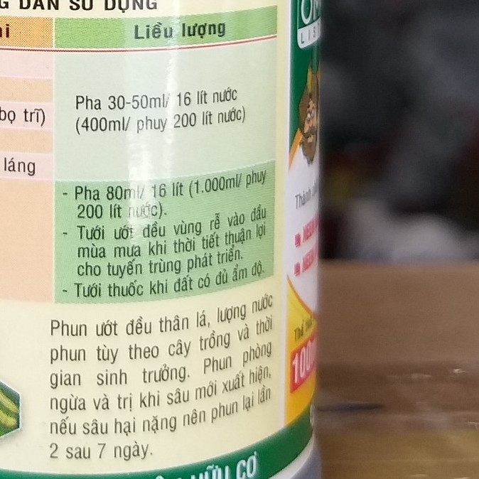 Dầu Neem Nguyên Chất Trị Côn Trùng Sâu Bệnh, Dầu khoáng Neemnim bảo vệ cây trồng