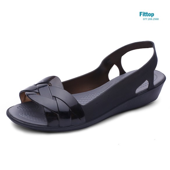 Giày Sandal Nhựa Nữ Thời Trang Cao Cấp, Giày Đi Mưa, Đi Dạo FITTOP GIAY-023-3