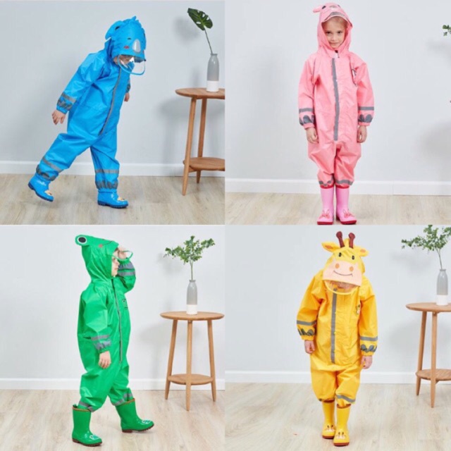 ❣☎Áo mưa trẻ em cho bé hình thú 2-8 tuổi