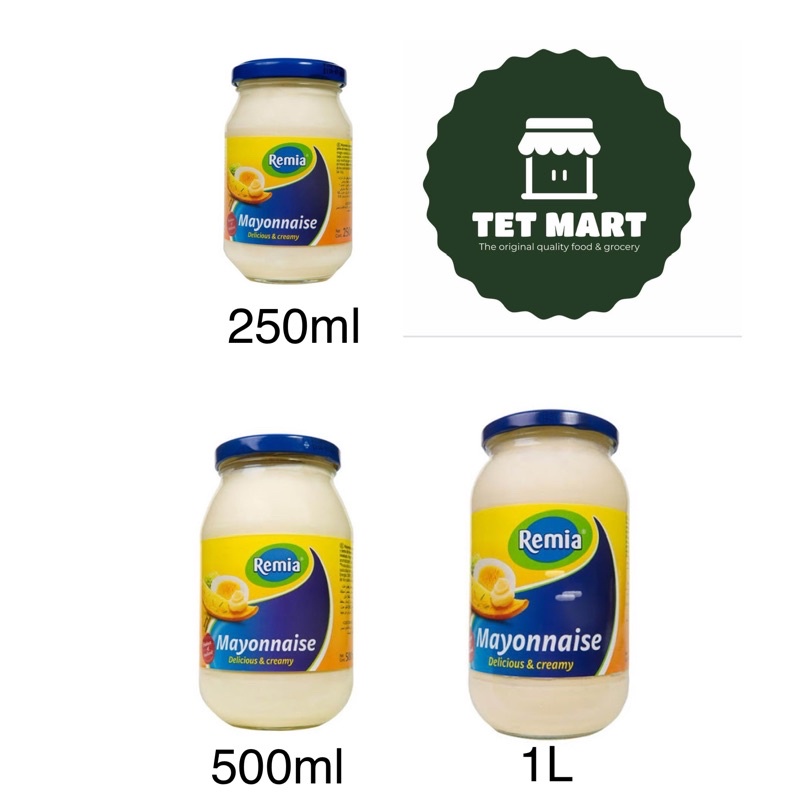 Sốt mayonaise Remia 3 size - Nhập khẩu Hà Lan chuẩn vị ngon nguyên bản cho salad