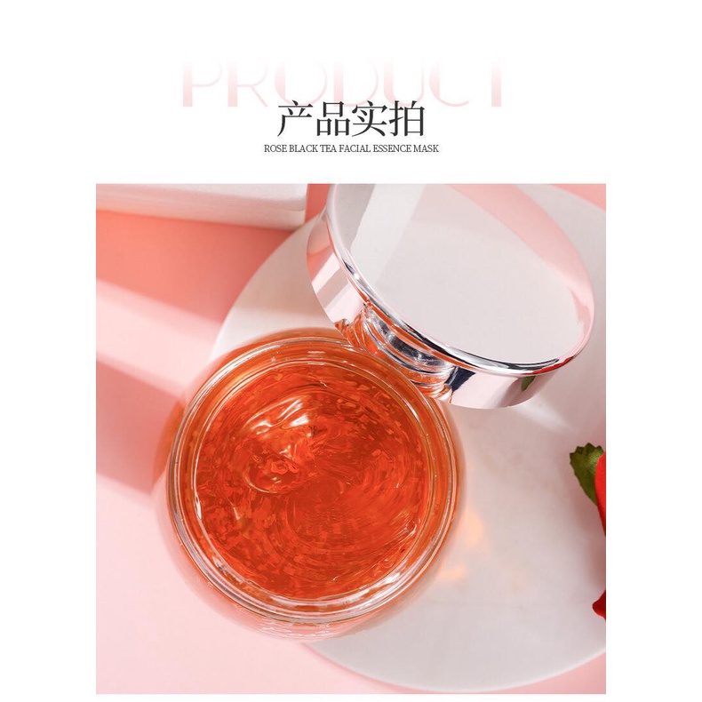 Mặt Nạ Tinh Chất Rose Black Tea Dưỡng Ẩm Tái Tạo Da Khô Sần Mụn Ẩn