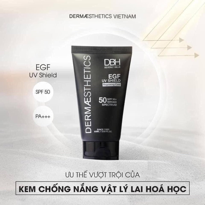KEM CHỐNG NẮNG DBH spf50 DERMAESTHETICS CHÍNH HÃNG