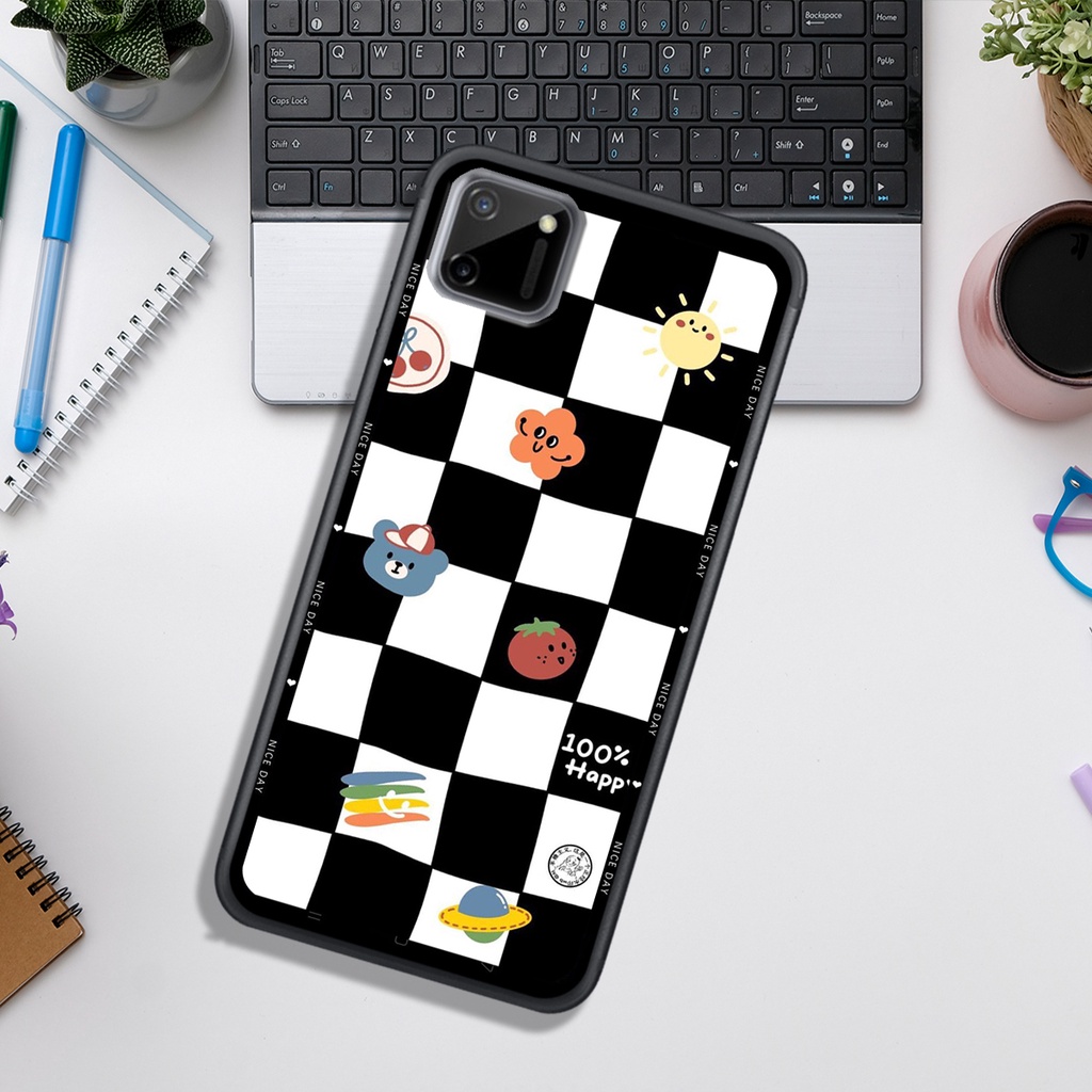 Ốp Lưng OPPO REALME C11 - C11 2021 - C20 - C35  , In Hình &quot;Black Heart&quot; Phong Cách Đẹp.