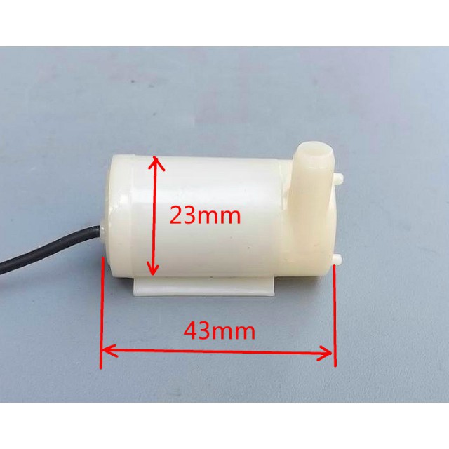 Máy Bơm Chìm Mini 3V - 5V. Bơm mạnh và êm, lưu lượng 1.2~1.6L / 1 phút.