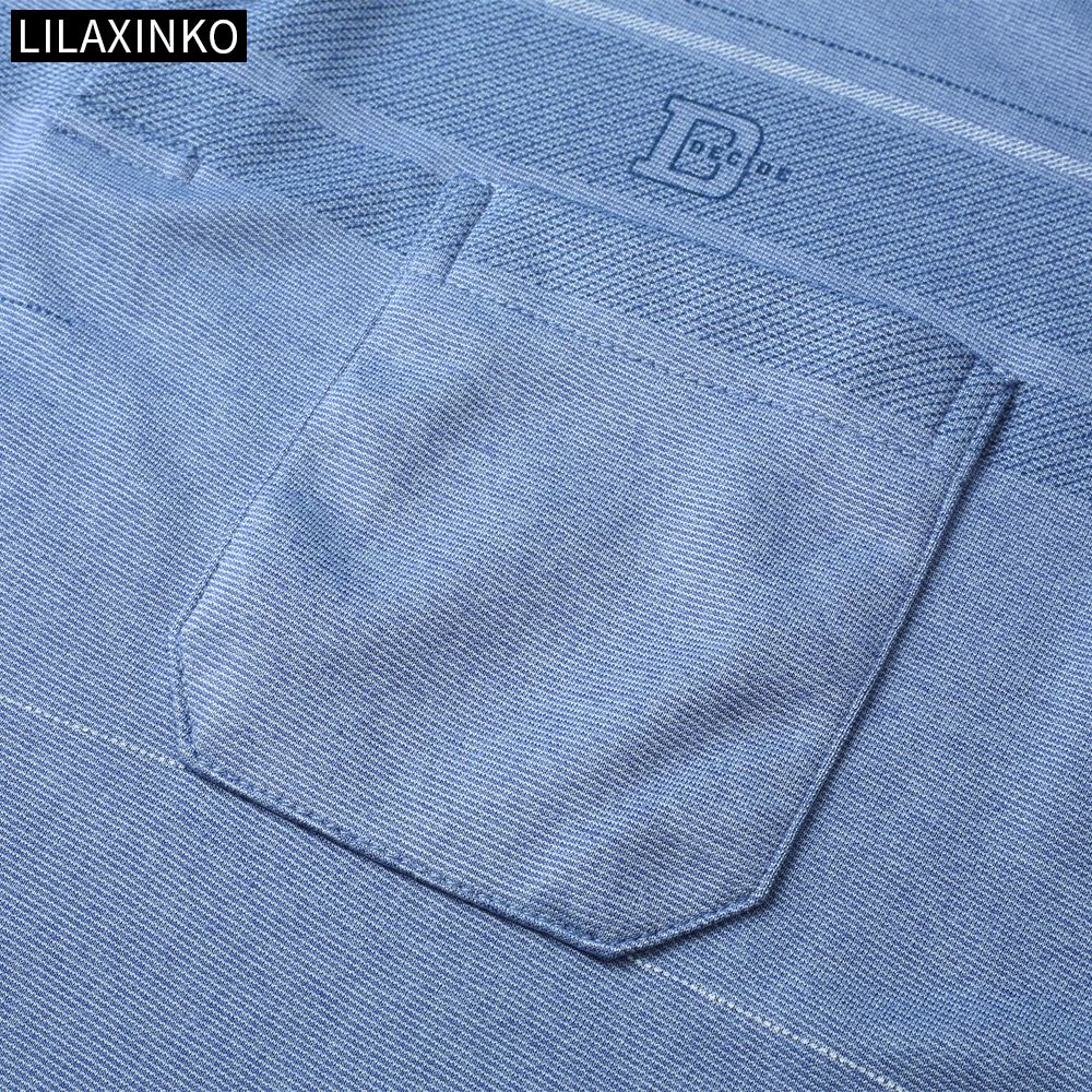 Áo Thun Polo Cotton Tay Dài Kẻ Sọc 3 Màu Thời Trang Thu Đông Cho Nam