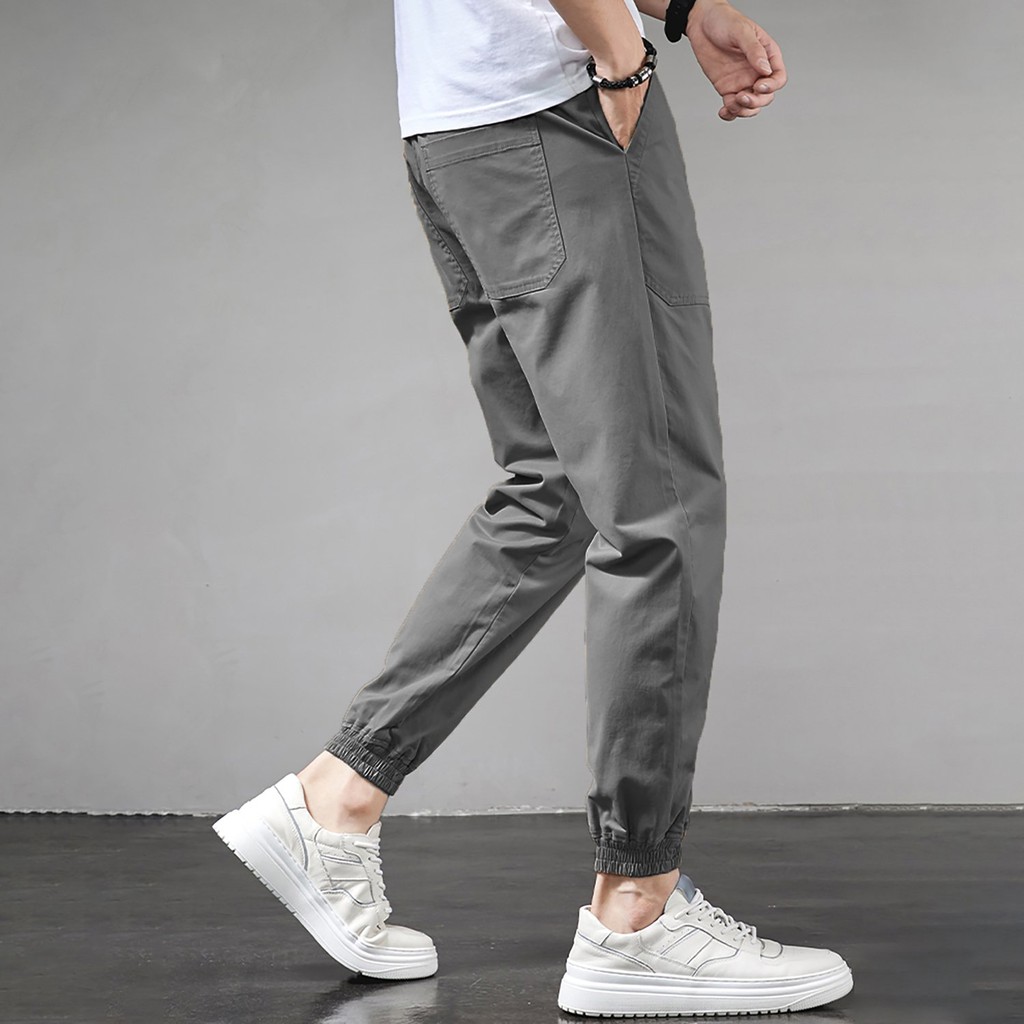 Quần jogger thể thao nam 💖FREESHIP💖 Quần kaki nam bó ống co giãn vải đẹp ống dài mùa hè thu phong cách Hàn Quốc