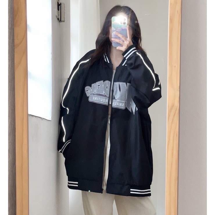 Áo Khoác Gió,Áo Bomber in chữ ngang ngực Phong cách hàn quốc ZADOLA
