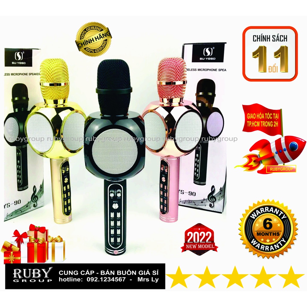 Micro karaoke bluetooth YS90 Ruby- Group