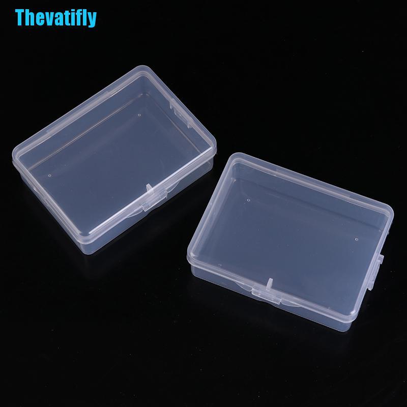 Bộ 10 Hộp Nhựa Trong Suốt Hình Chữ Nhật Đựng Đồ Tiện Dụng