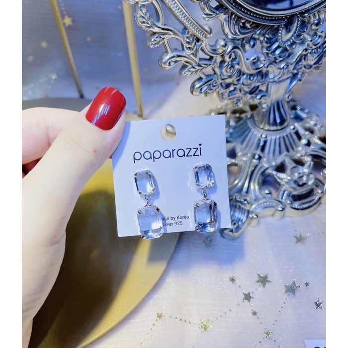 Đôi bông tai Pha Lê đá rơi kiêu kỳ ⭐️