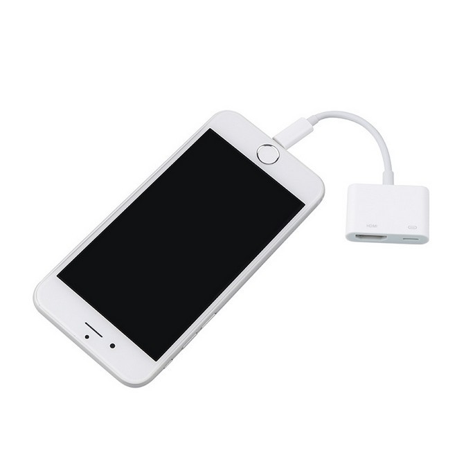 Cáp chuyển đổi từ LIGHTNING TO HDMI kết nối điện thoại Iphone ipad với tivi Full HD 1080P (LOẠI TRẮNG TỐT) dây kết nối