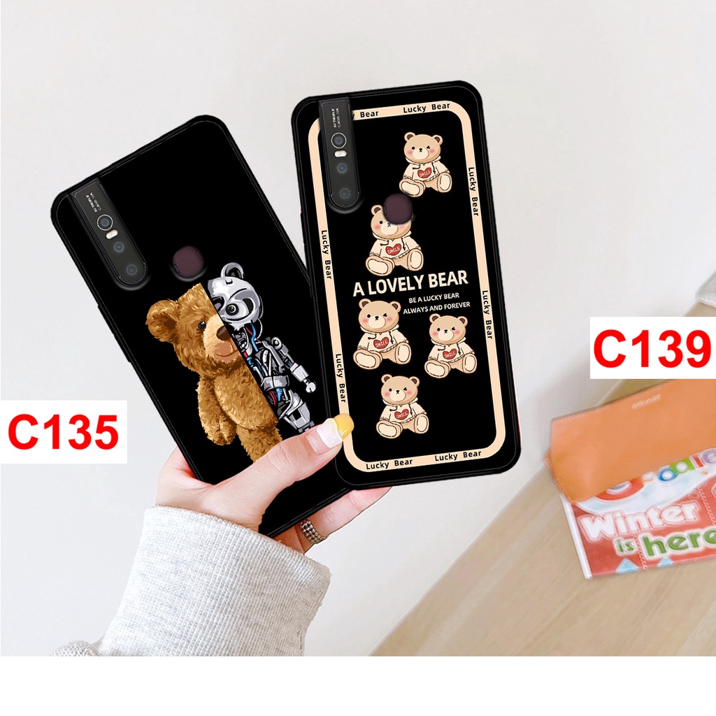 Ốp lưng Vivo V15 - Vivo V15 Pro in hình gấu bear dễ thương. Ốp vivo rẻ bền đẹp.
