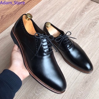 Giày Da Bò Đế Cao Su Khâu Đế chắc chắn Bảo Hành 12 Tháng