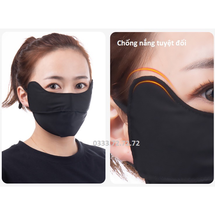 Khẩu Trang Làm Mát UPF 35/50+ Ngăn Chặn 97% Tia UV, giặt được