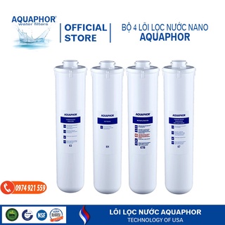 Bộ 4 lõi lọc 1234-1-2-3-4-k3-kh-k7b-k7- bình lọc nước aquaphor-aquaphor crystal eco h