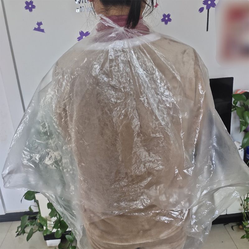 Set 50 Áo Choàng Cổ 130x150cm Bằng Nhựa Chống Nước Dùng Một Lần Đa Ứng Dụng