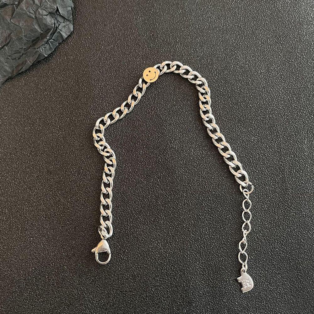 Vòng Tay VANES1 Chất Liệu Thép Titan Phong Cách Hàn Quốc Cho Nam Nữ