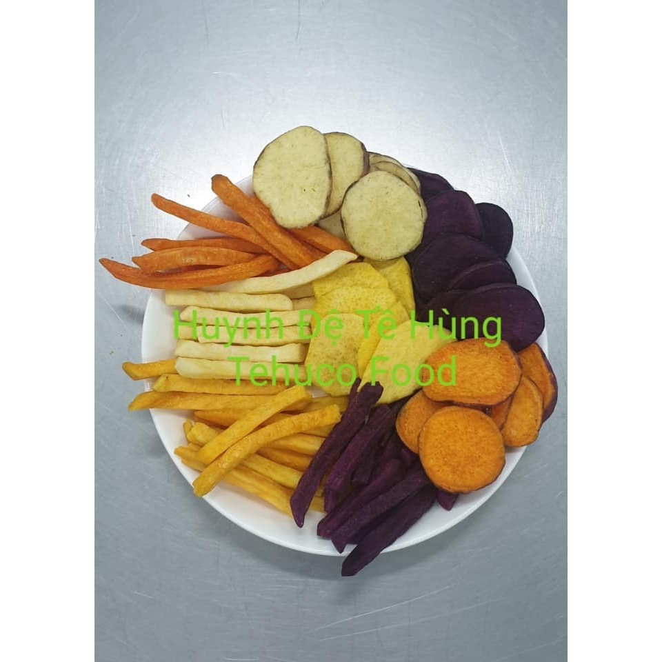 Khoai lang vàng / Khoai sấy hỗn hợp HUYNH ĐỆ TỀ HÙNG GÓI 500G HẠN DÙNG 12 THÁNG .