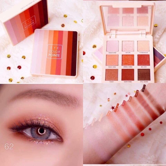 BẢNG PHẤN MẮT 9 Ô APIEU EYE COLOR POINTE