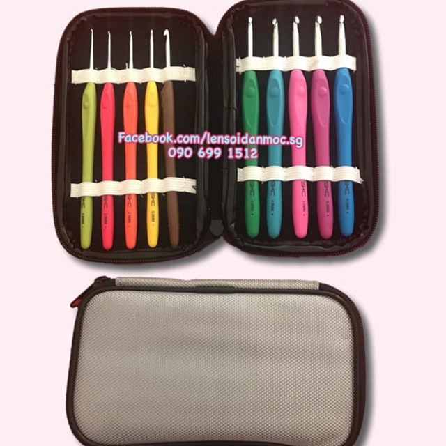 Bộ kim móc len SKC kèm bao đựng kim móc