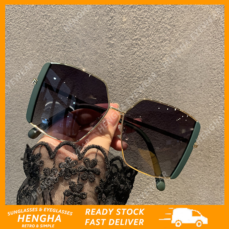 Kính Mát Gọng Vuông Phong Cách Hàn Quốc Sành Điệu Cho Phụ Nữ