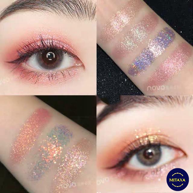 Bảng phấn mắt Novo 9 ô màu soft eye shadow smooth texture PMNV01 | BigBuy360 - bigbuy360.vn