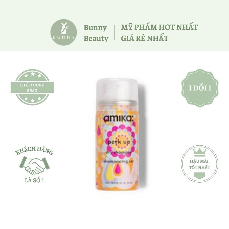 Dầu gội khô Amika Perk Up Talc-Free Dry Shampoo (bill Sephora US)