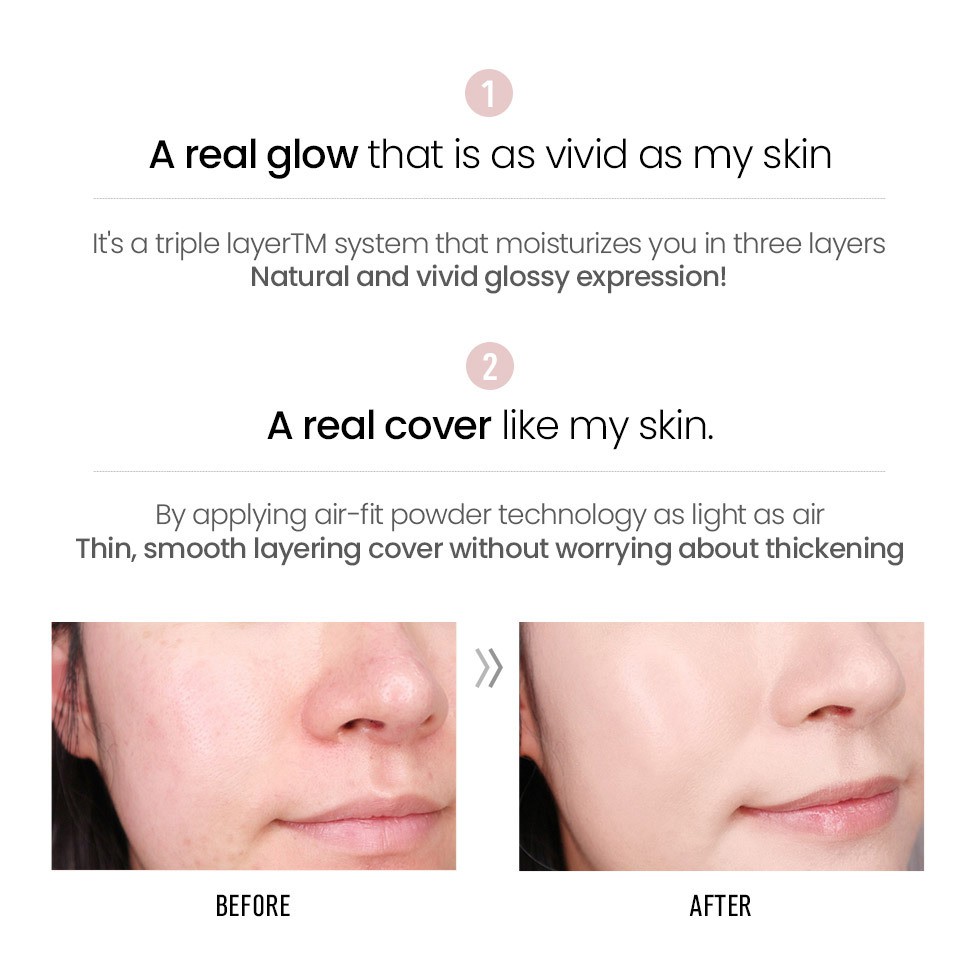 [Hàng mới về] Phấn Nước Air Cushion Pro Tailor Be Glow Spf42 Pa + + Với Lõi 13g | BigBuy360 - bigbuy360.vn