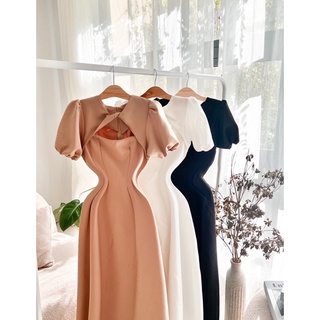 Váy maxi cổ tam giác 3 màu(Sẵn tại shop)