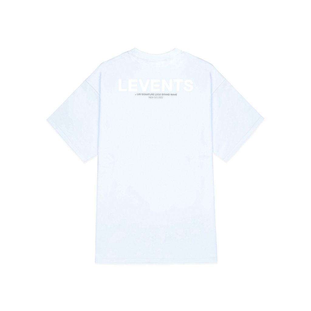 Áo Thun Levents XL Logo Baby Blue/ White