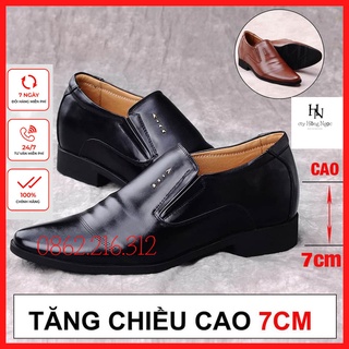 Giầy lười nam cao cấp .Giày da tăng chiều cao nam phong cách hàn quốc.