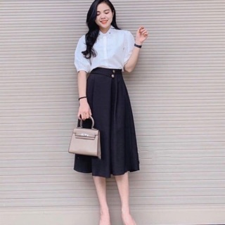 CHÂN VÁY DÀI❤️[FREESHIP EXTRA]❤️ chân váy tiểu thư dài qua gối