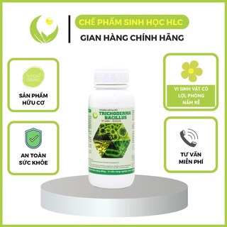 NẤM ĐỐI KHÁNG TRICHODERMA BACILLUS HLC (DẠNG NƯỚC) 500ML - Ủ PHÂN CHUỒNG, TƯỚI CÂY, ĐỐI KHÁNG NẤM BỆNH, CẢI TẠO ĐẤT