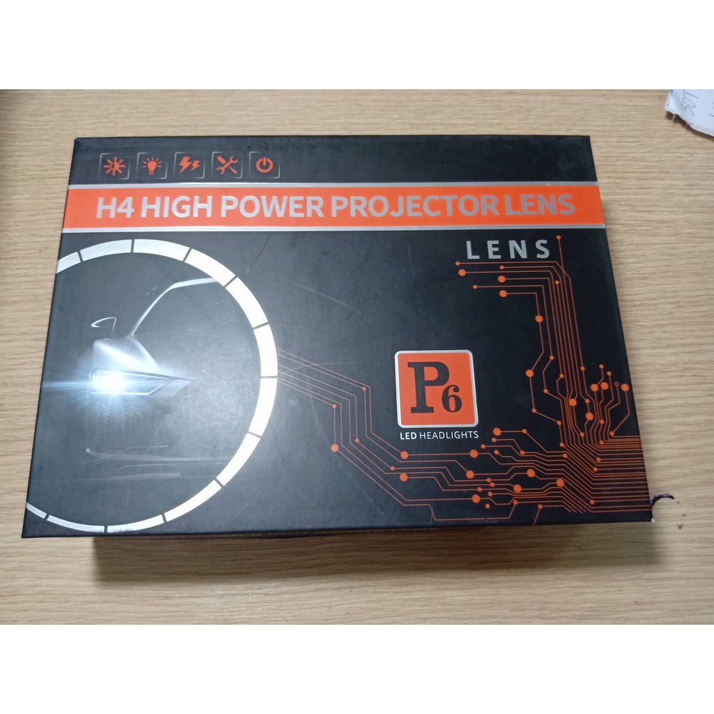 Bi Cầu 3 INCH P6 công suất 60W kính tím Siêu Sáng cho xe máy và xe hơi