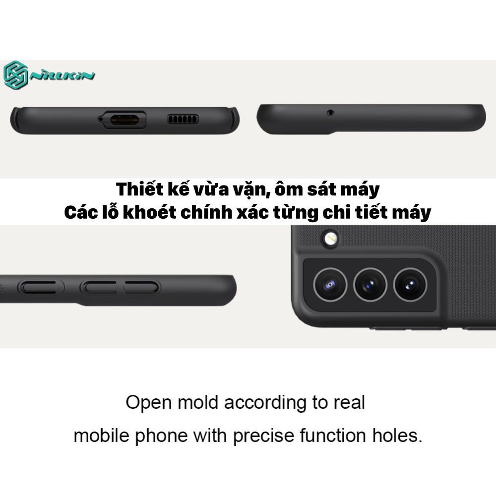 ỐP LƯNG SAMSUNG GALAXY S21 FE 5G NILLKIN NHỰA CỨNG SẦN CHÍNH HÃNG