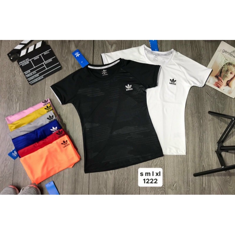 ÁO NỮ IN NỔI LOGO THÊU TẬP GYM/YOGA CAO CẤP