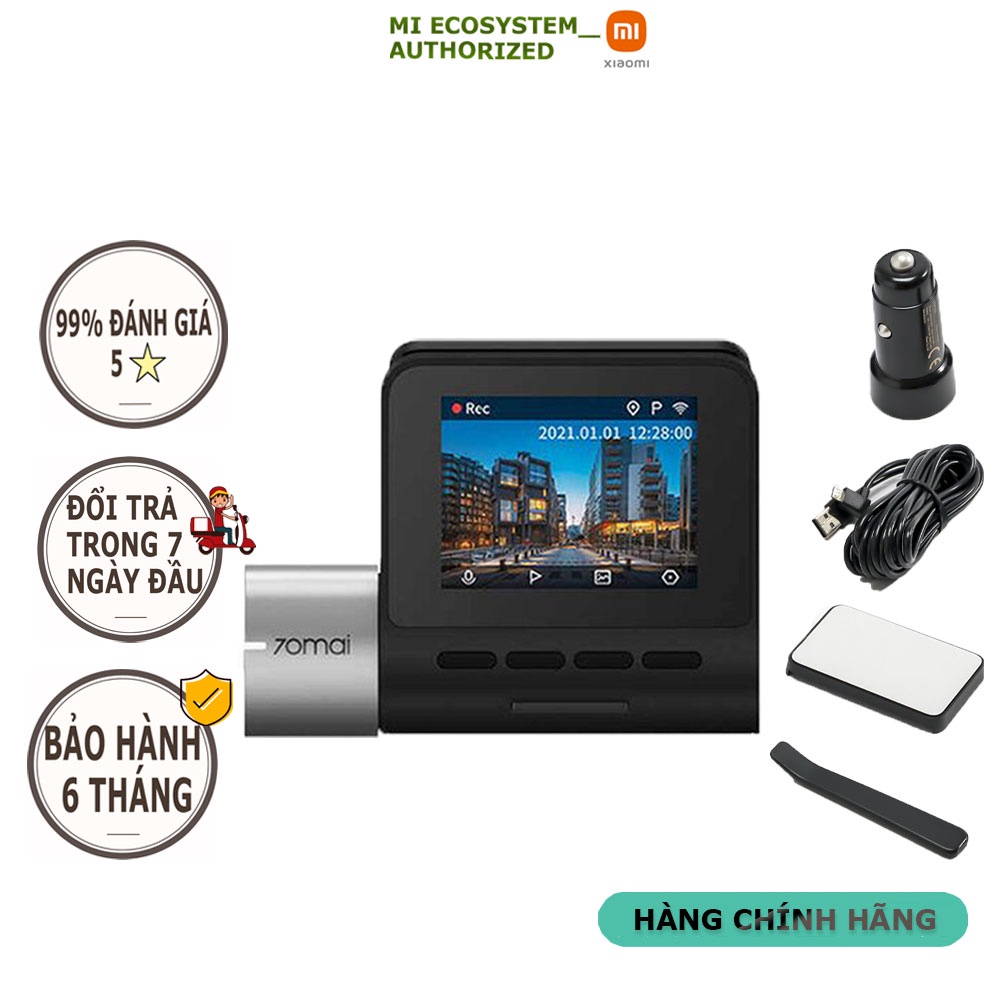 Camera hành trình ô tô XIAOMI 70MAI Pro Plus A500S bản quốc tế tích hợp sẵn GPS Bảo hành 12 tháng