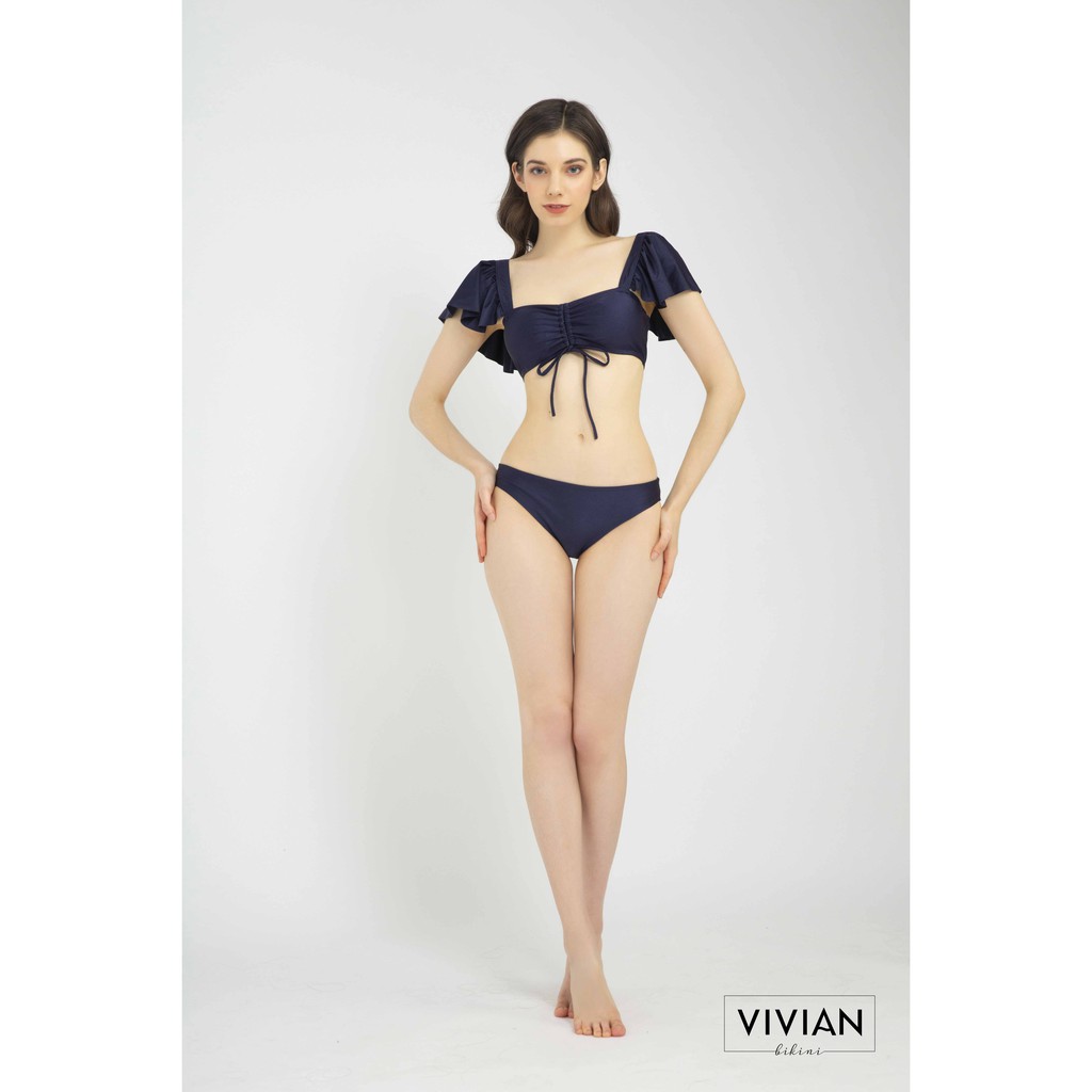 Quần bơi lẻ BIKINI PASSPORT dạng basic 3/4 - Xanh navy-VS141_NV