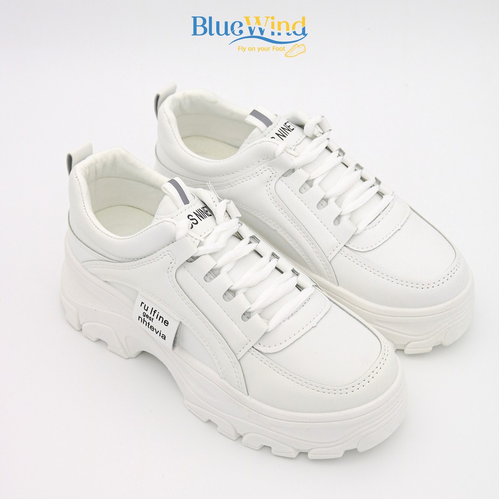 Giày Thể Thao Nữ Đế Cao Tôn Dáng Chất Liệu Da Mềm BLUEWIND 68426