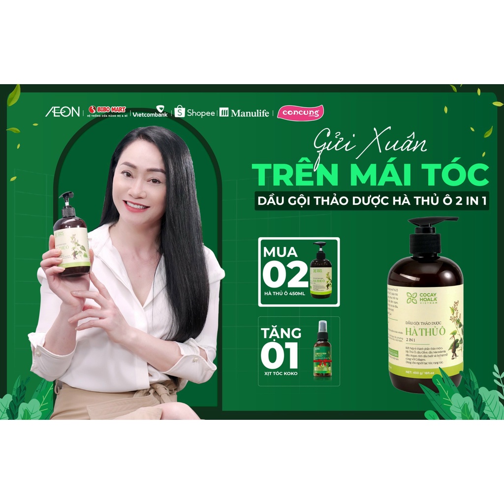 Tinh chất dưỡng tóc Koko Cocayhoala - chai xịt 100ml giúp tóc bóng mượt, ngăn giảm gãy rụng, kích thích mọc tóc