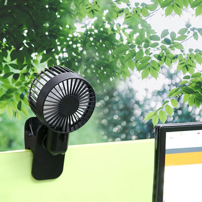 Quạt Điện Làm Mát Cánh Đôi Sạc Cổng USB Có Thể Điều Chỉnh