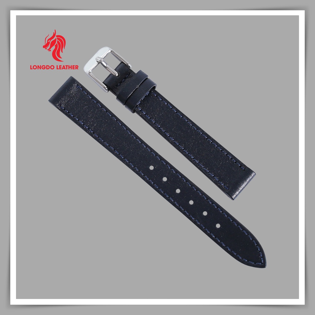 Dây đồng hồ da nữ đẹp chống thấm nước - Đủ size 12/14/16/18/20/22/24 - Thương hiệu Longdo Leather - FLEXIBLE
