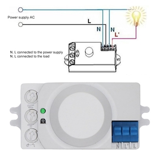 Công Tắc Cảm Biến Chuyển Động Radar Vi Sóng Công Tắc Cảm Biến Chuyển Động 360 Độ 5.8ghz Cho Lò Vi Sóng BEST