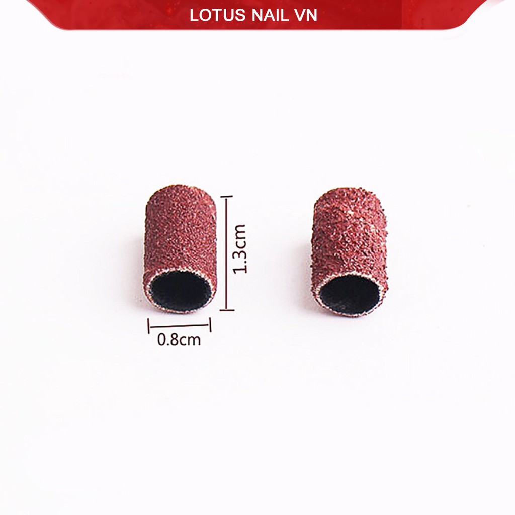 Giấy nhám nail, đầu mài nhám cao cấp túi 100 chiếc