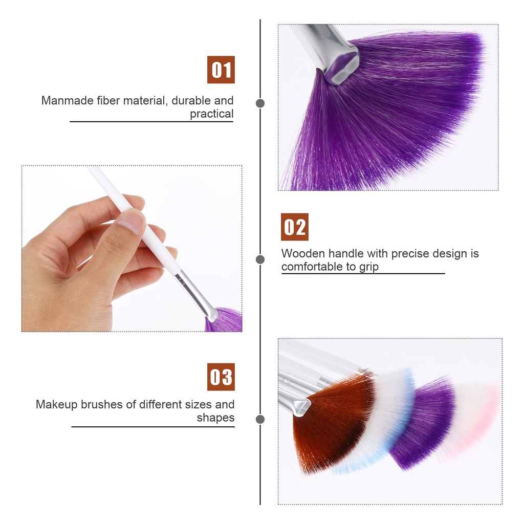 Cọ Trang Điểm Thiết Thực Cho Cọ Quạt DIY