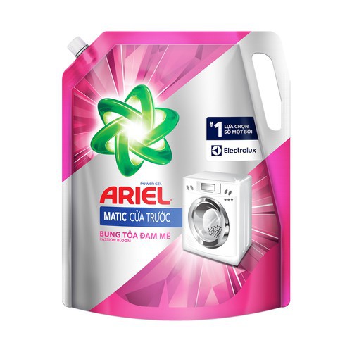 Nước Giặt Ariel Cửa Trước Đam Mê Túi 2.15KG